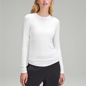 Lululemon hold tight long sleeve - white size 6 has two small spots**